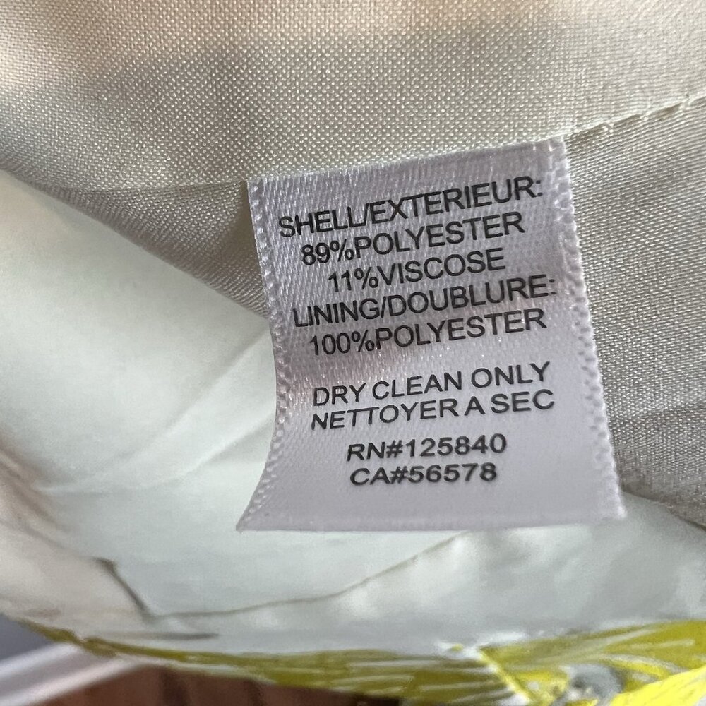 Intermix Bayley Jacket Womens Size Medium Printed Yellow Metallic Evening NWT - Picture 12 of 14